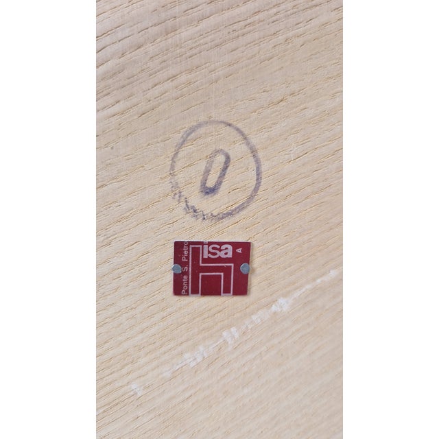 Metal Mirror with Wood and Brass Frame by Gio Ponti for Rima, 1950s For Sale - Image 7 of 9