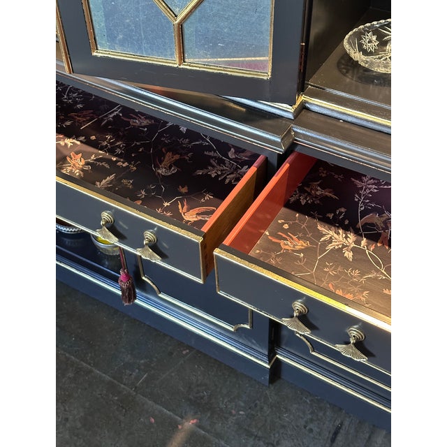 Chinoiserie Style Bar Cabinet For Sale - Image 4 of 12