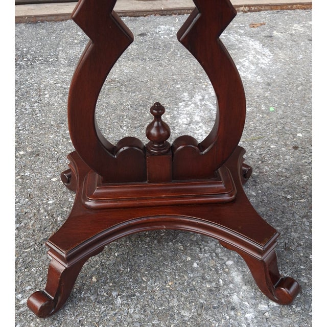 Pair Vander Ley Bros for Betty Lewis Rococo Revival Genuine Mahogany Side Tables, Circa 1920s For Sale - Image 16 of 17