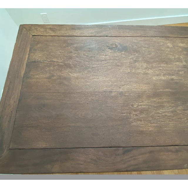 Wood 18th Century Antique Chinese Large Painting Table For Sale - Image 7 of 12