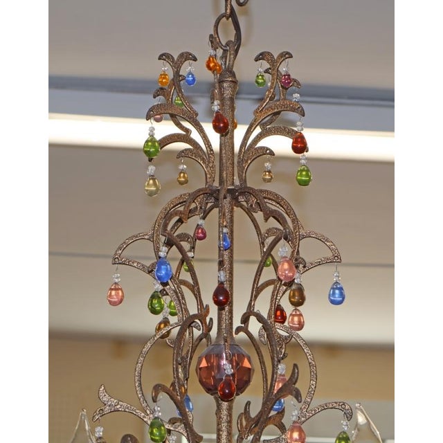 Metal Schonbek Genisis 9882 Rock & Color Crystal 15 Light Chandelier For Sale - Image 7 of 17