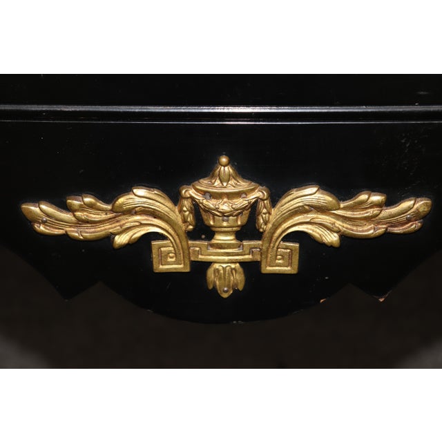 Bodart French Ebonized Bronze Mounted Louis XV Style Console Table For Sale - Image 10 of 14