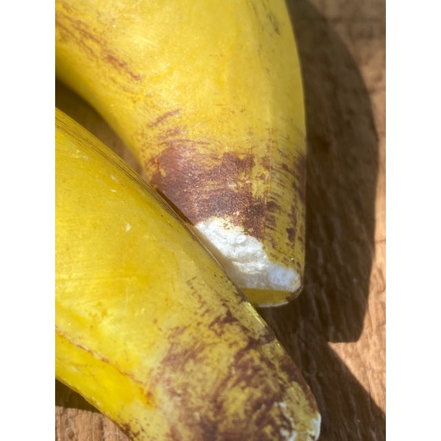 Andy Warhol-Style Carved Alabaster Banana Sculptures, Set of 2 For Sale - Image 11 of 12