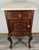 Antique French Carved Walnut Bedside Table with Marble Top For Sale - Image 16 of 16