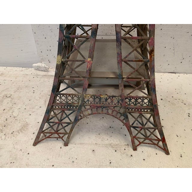 Eiffel Tower in Flat Iron and Patinated Angle Iron, 1900s For Sale - Image 6 of 7