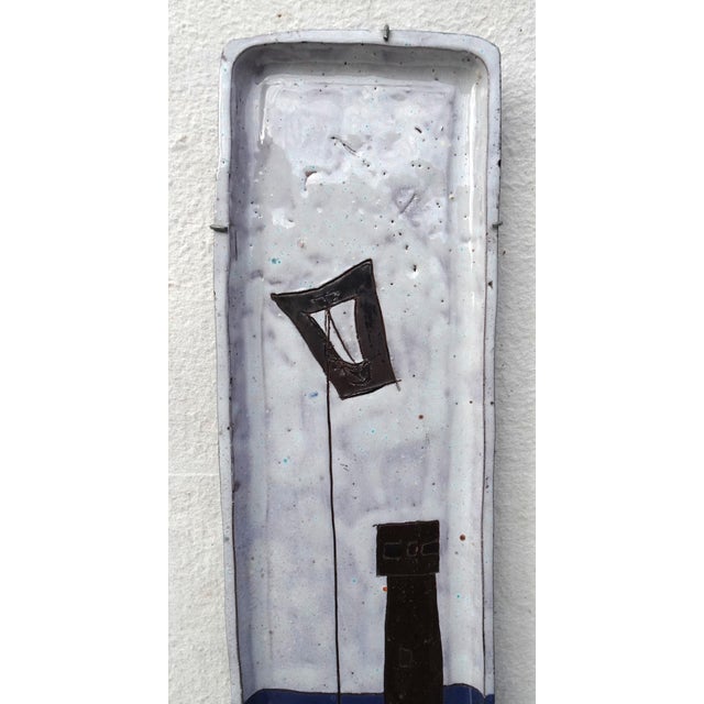 Ceramic Wall Art Plaque from Pierre Oosterlinck, 1960s For Sale - Image 9 of 12