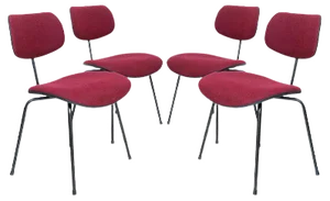 SE68 Chairs by Egon Eiermann for Wilde & Spieth, 1960s, Set of 4