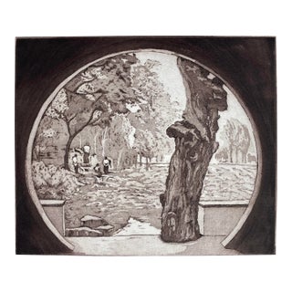Jane Eddy China Gate Aquatint For Sale
