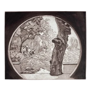 Jane Eddy China Gate Aquatint