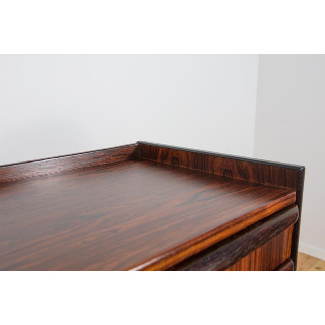 Brown Mid-Century Rosewood Dresser, Denmark, 1960s For Sale - Image 8 of 17
