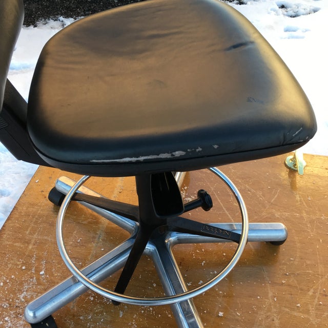 Black Modern Dauphin Clean-Room Stool Circa 1980s Germany For Sale - Image 8 of 13
