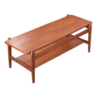 Vintage Teak Coffee Table For Sale