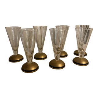1990s Art Deco Bar Ware - Set of 7 For Sale