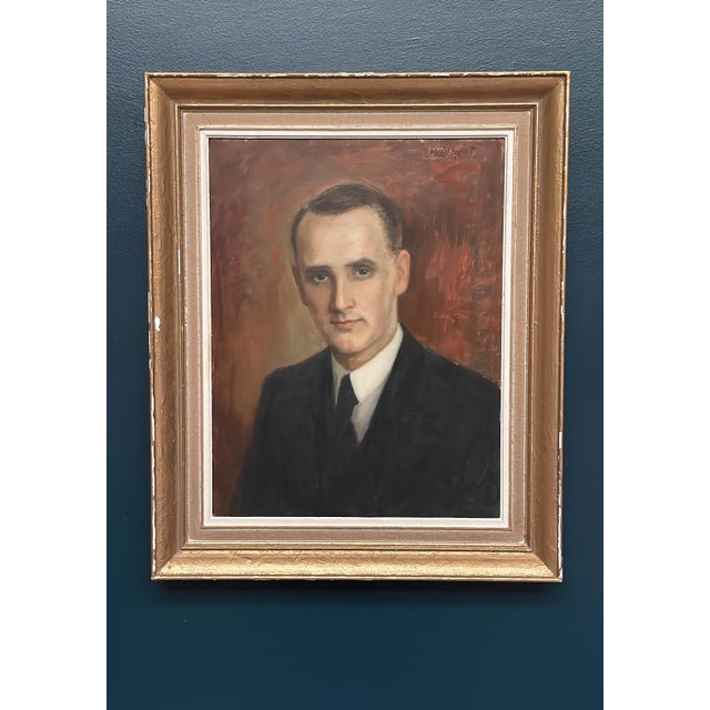 Carl Magnus Lindqvist, Portrait, 1960s, Oil on Panel, Framed For Sale - Image 9 of 18