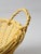 Vintage Painted Yellow Wicker Laundry Basket For Sale - Image 9 of 13