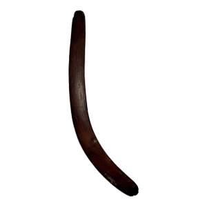 Antique Central Australia Aboriginal Hand Carved Wood Fluted Hunting Boomerang