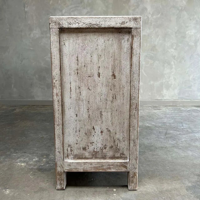 Large Reclaimed Wood Cabinet With 6 Doors For Sale In Los Angeles - Image 6 of 11