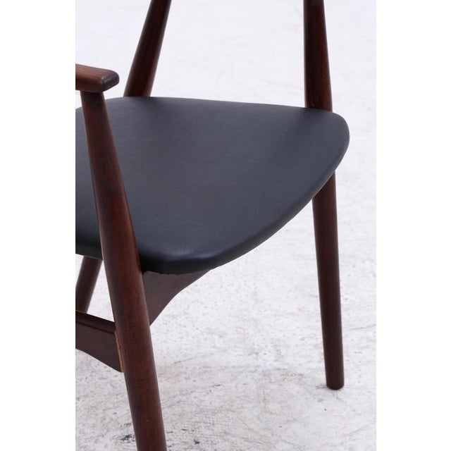 Black Mid-Century Danish Teak Chair by Th. Harlev for Farstrup Møbler, 1960s For Sale - Image 8 of 16