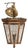 19th Century Italian Brass and Copper Wall Lantern With Beveled Glass Panels For Sale