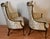 1930 Pair French Carved Mahogany High-Back Living Room Chairs / Spring-Seat For Sale - Image 15 of 18