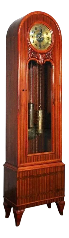Art Deco Mahogany Standing Clock, 1930s