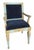 Hendrix Allardyce Neoclassical Venetian Style Giltwood Chair W Mohair - 1 of 2 Available For Sale - Image 4 of 9