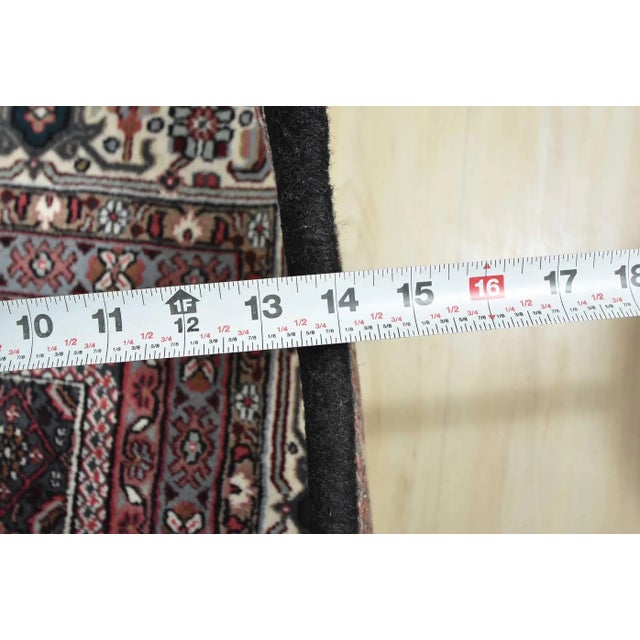 Bidjar Rug 10′ X 14’3” Black Wool Vintage Traditional Hand-Knotted Carpet For Sale - Image 13 of 15