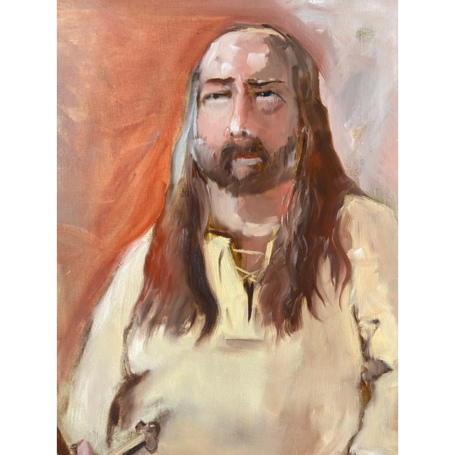 The Backwoods Yeoman is calm, pleasant soul This painting which measures 20" tall by 16" wide was painted from life and...