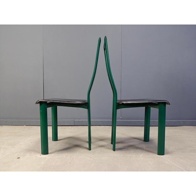 Italian Regia Dining Chairs by Antonello Mosca for Ycami, 1980s, Set of 6 For Sale - Image 10 of 13