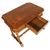 Italian Walnut Writing Table with Inlay and Drawer from Bassanos Ebanistery, Asolo, 1850, in Very Good conditions....
