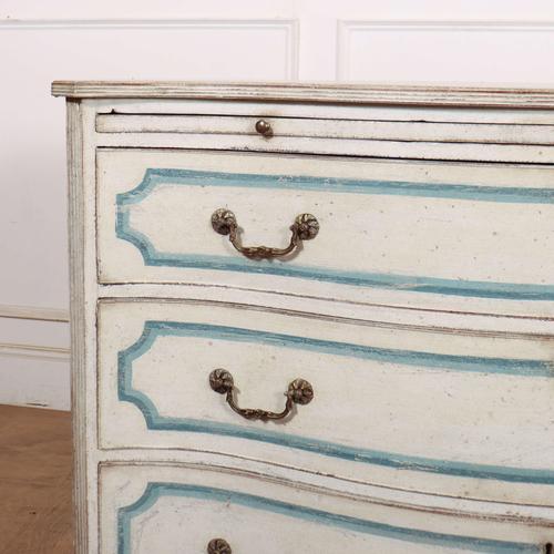 English Serpentine Front Commode For Sale - Image 3 of 11