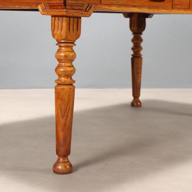 Oak Desk with Formica Top For Sale - Image 6 of 9