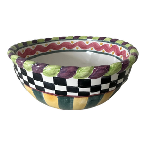 MacKenzie-Childs Picadilly Serving Bowl