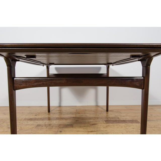 Wood Mid-Century Modern Teak Extending Dining Table by Johannes Andersen for Uldum Møbelfabrik, Denmark, 1960s For Sale - Image 7 of 18