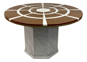 Vintage Table with Stone Inlay, 1970s