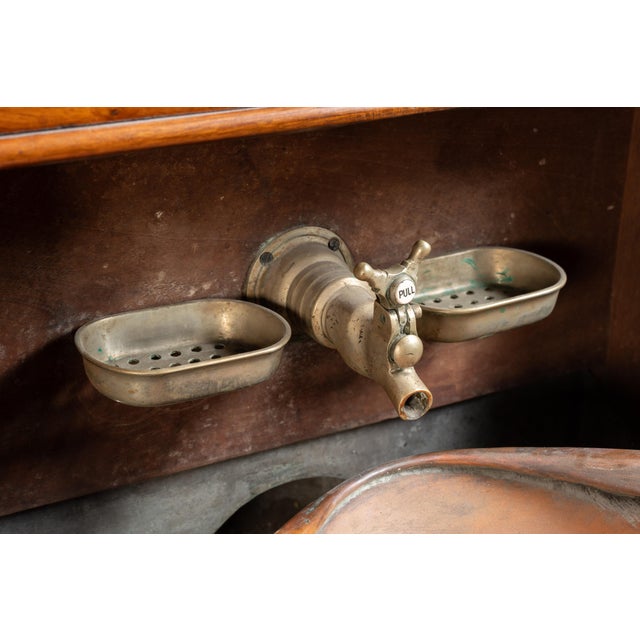 Early 20th Century Wooden Ship Dresser and Wash Basin For Sale In Chicago - Image 6 of 12