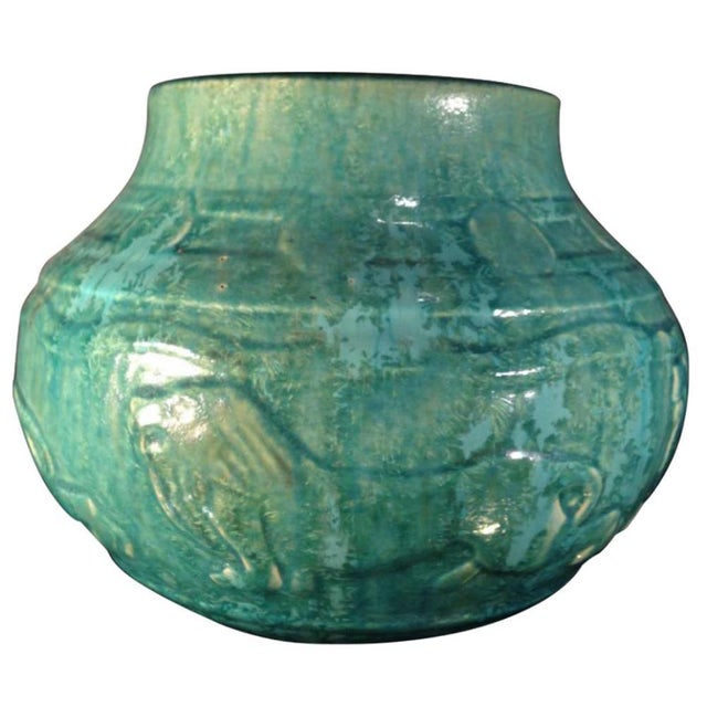 Art Deco Lions Vase in Bouffioulx Sandstone by Roger Guérin, 1930s For Sale - Image 10 of 10