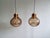 Brass and Smoked Blown Glass Pendant Lights from Glashütte Limburg, 1970, Set of 2 For Sale - Image 14 of 18