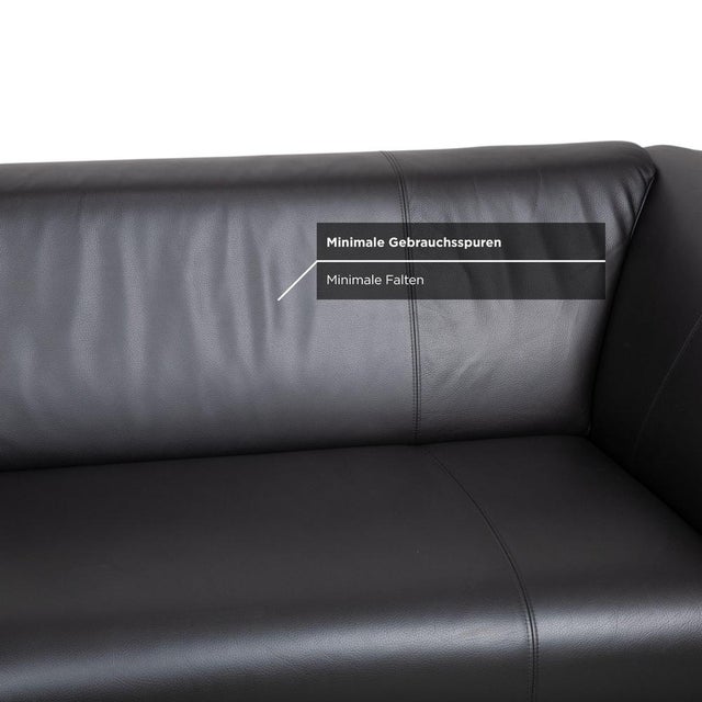 Animal Skin Leather and Metal 322 Two-Seater Sofa from Rolf Benz For Sale - Image 7 of 13