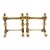 Early 20th Century English Edwardian Period Pair of Georgian Revival Brass Tool Rests For Sale