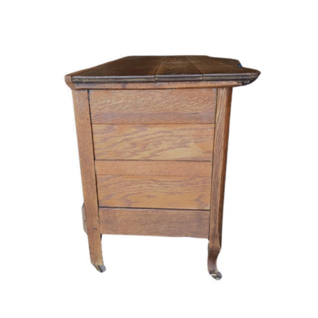 Victorian Antique Set Mirror and Two Drawer Dresser 19th Century For Sale - Image 3 of 11