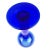 Vintage Cobalt Blue Glass Vase or Candle Holder For Sale In Portland, ME - Image 6 of 7