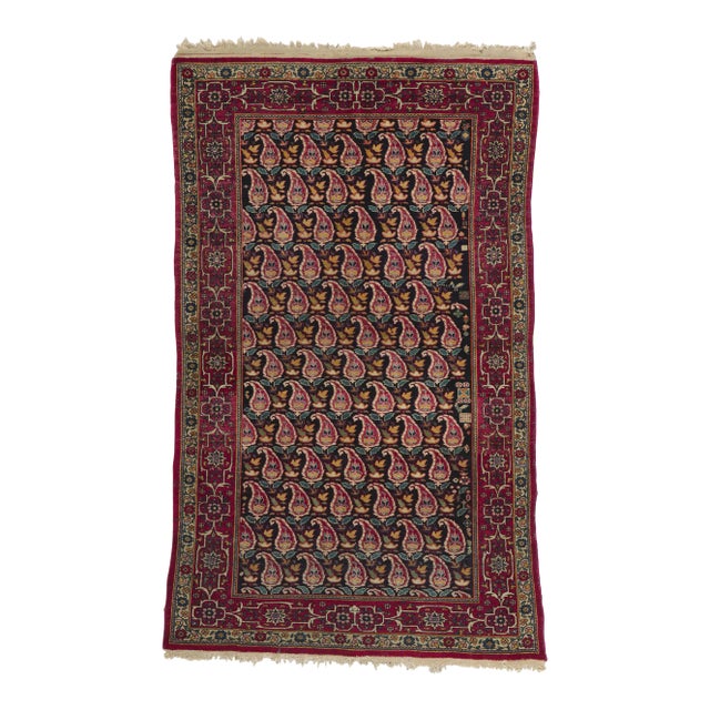 Antique Persian Kerman Rug - 04'01 x 08'11 For Sale