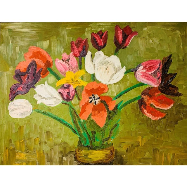 Set of Three Still Life Giclée Signed Framed Prints of Flowers-in-Pot Paintings For Sale - Image 4 of 11
