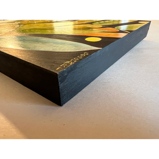 Contemporary Botanical Watercolor "Sumac and FireFlies" For Sale - Image 4 of 5