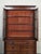Black Dresser Bookcase Display Cabinet on Chest of Drawers with Black Leather Top For Sale - Image 8 of 18