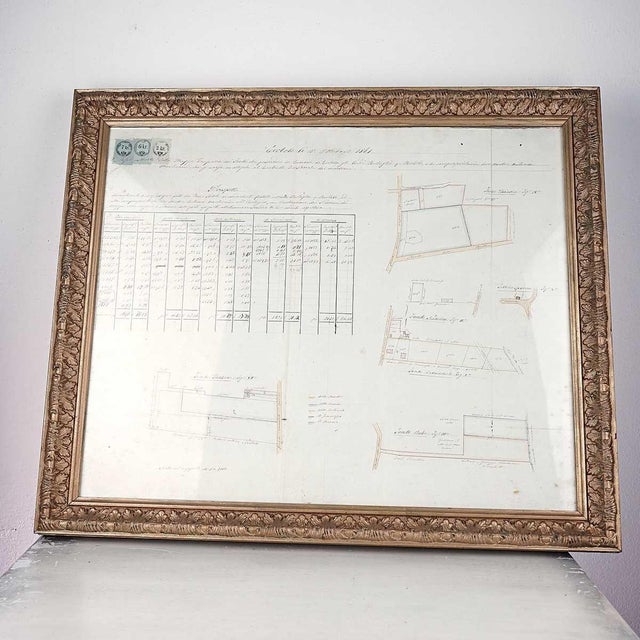 Brown Notarial Prospectus of Municipality of Certosa, 1861 For Sale - Image 8 of 8