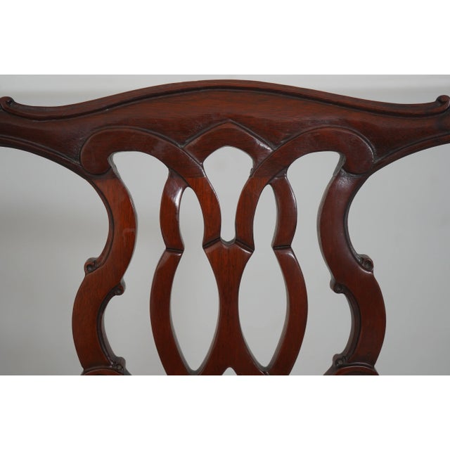Set of 10 Councill Craftsmen Mahogany Carved Dining Chairs For Sale - Image 14 of 18