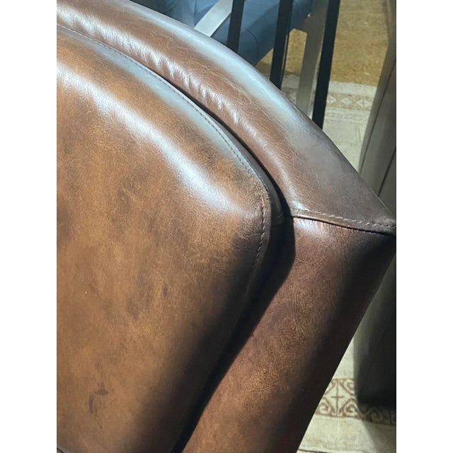 Timothy Oulton “Vintage Coffee Leather” Chair For Sale - Image 10 of 13