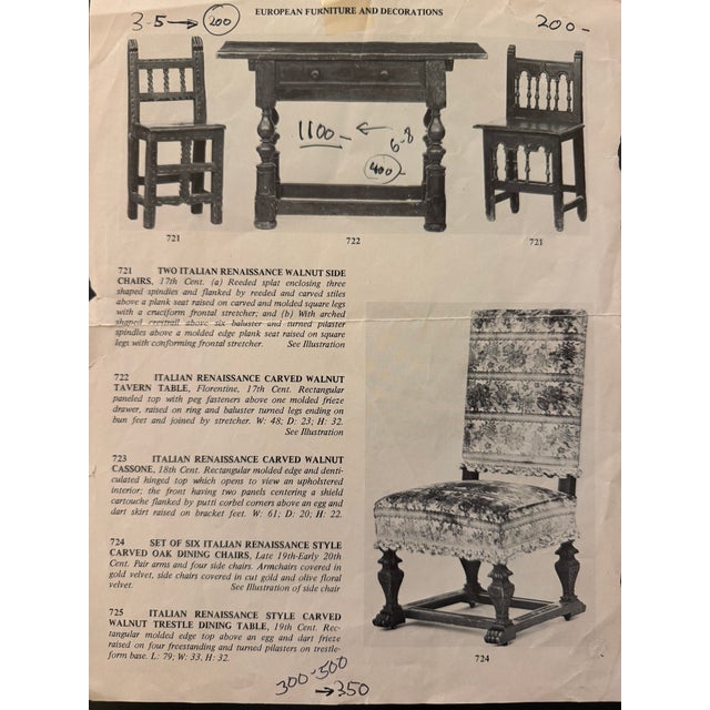 17th Century Italian Renaissance Walnut Side Chair For Sale - Image 10 of 10